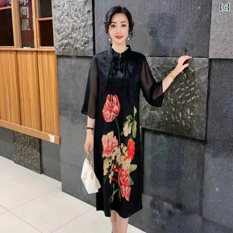 楽天市場】ワンピース きれいめ ぽっちゃり レディース 七分袖 大きい