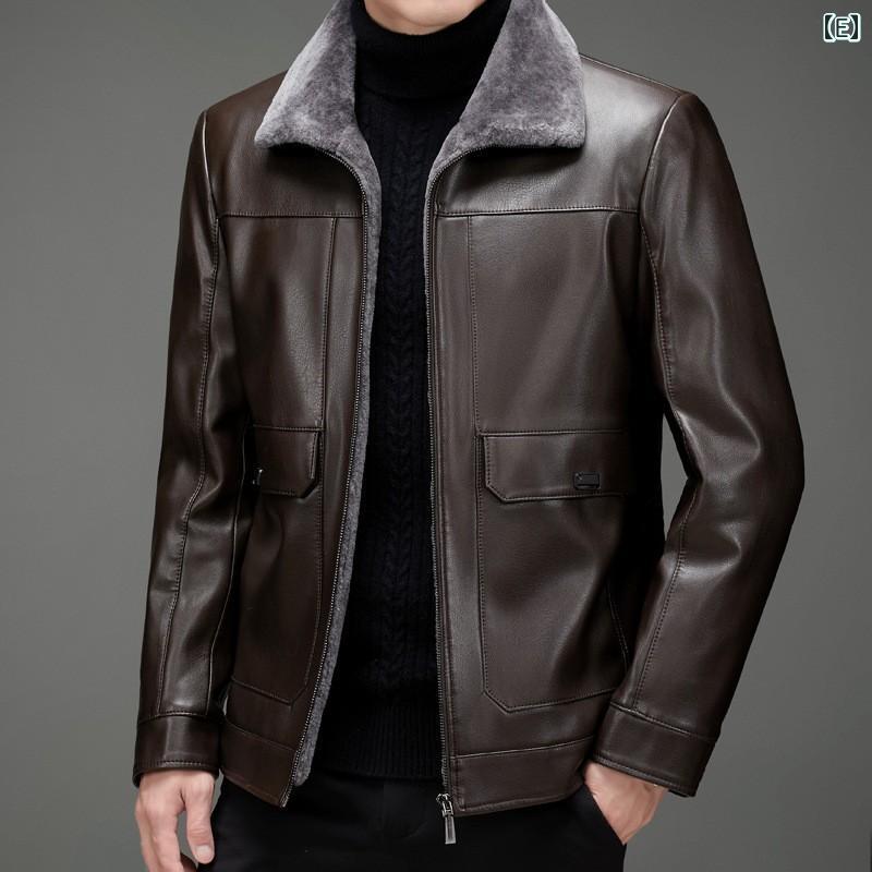 楽天市場】レザー ジャケット メンズ ライダース 革ジャン 秋冬 厚手