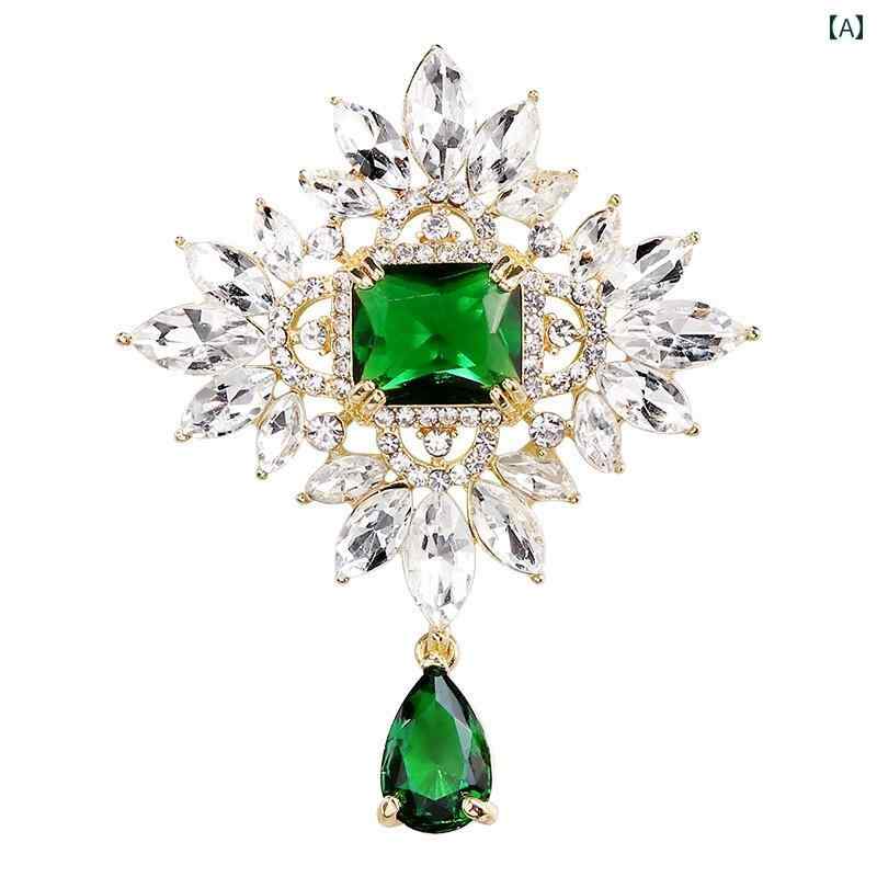 楽天市場】エメラルド（ブローチ｜レディースジュエリー・アクセサリー