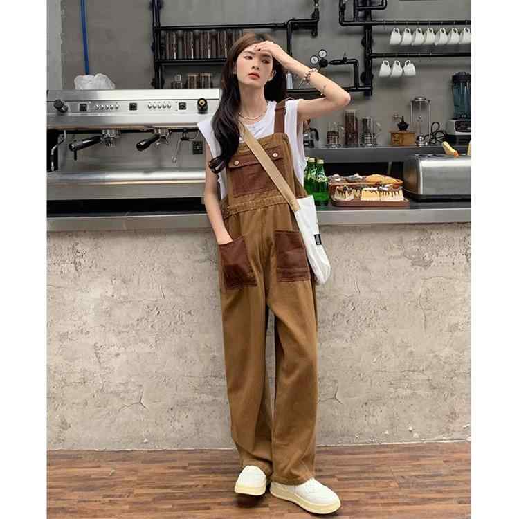 楽天市場】デニム オーバーオール サロペット レトロ リバーシブル