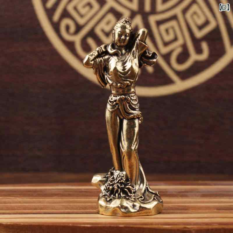 楽天市場】銅製置物 真鍮製 中国風 古代四大美人 卓上 デスク オブジェ