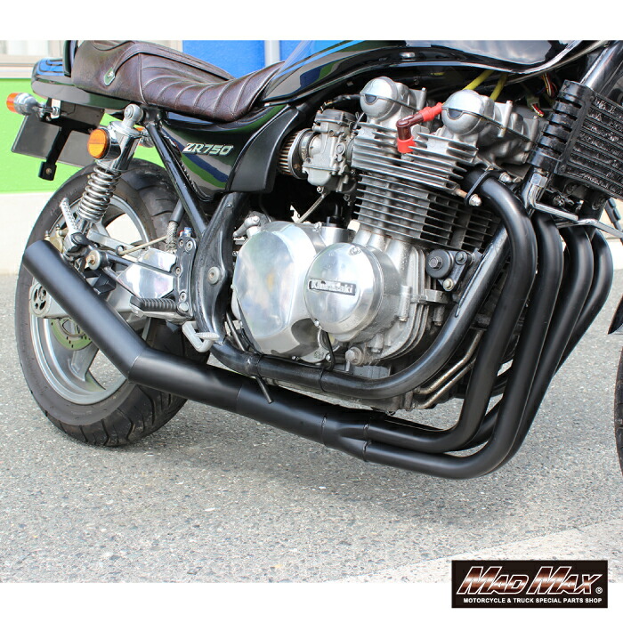 楽天市場】MADMAX製 ショート管マフラー ゼファー750/RS ブラックZR750