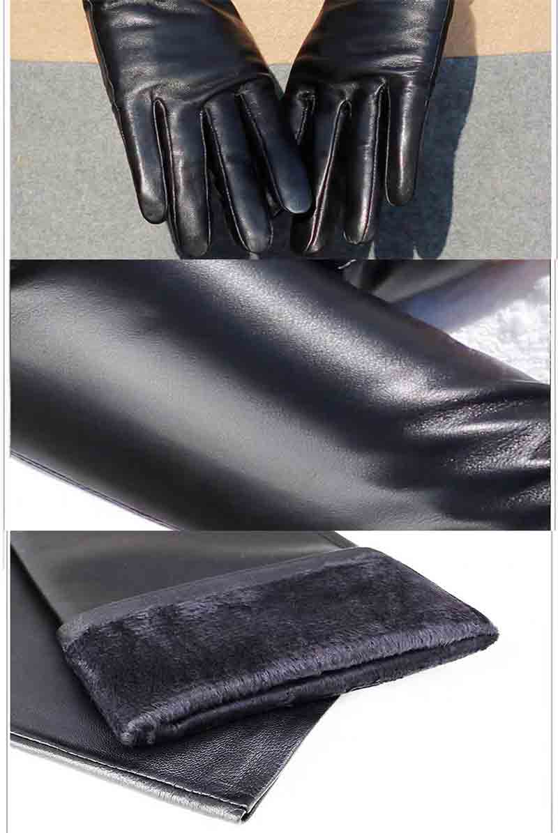 楽天市場】レザー 手袋 ロング 50cm 肘 手袋 本革レザー 羊 革手袋