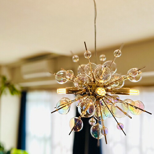 楽天市場】バブルシャンデリア mini 照明 おしゃれ スタイリッシュ