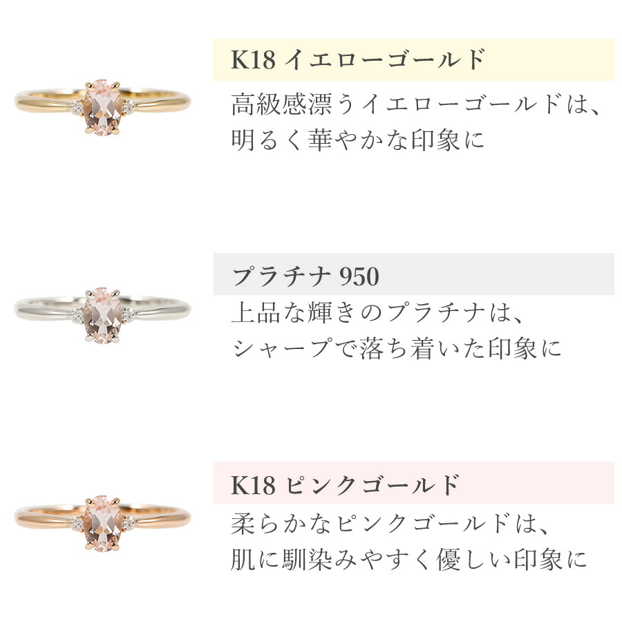 楽天市場】【SS限定 10％OFF！】 モルガナイト リング 0.3カラット 18