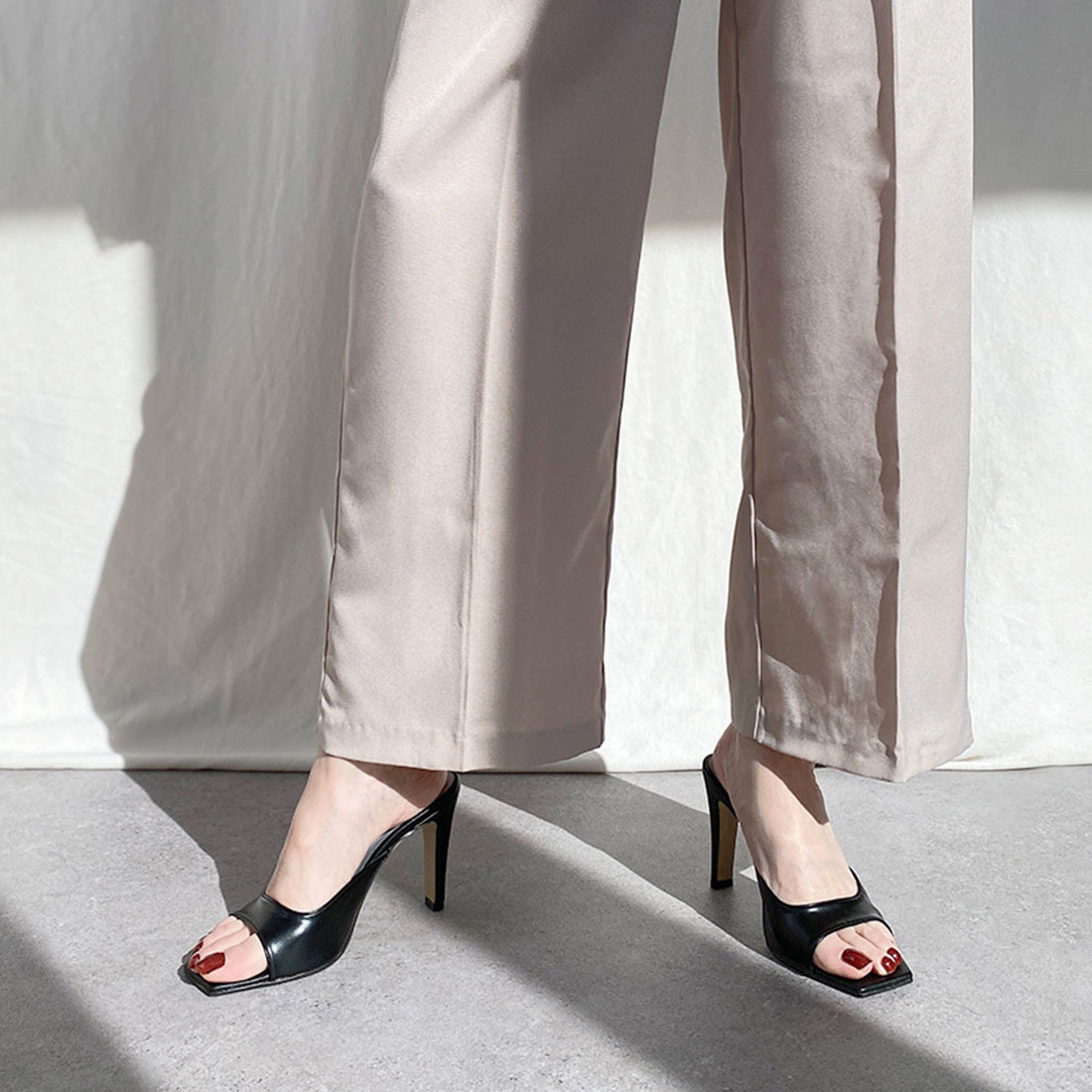 楽天市場】【10%OFF：お買い得アイテム】美脚ミュール 足が痛くない