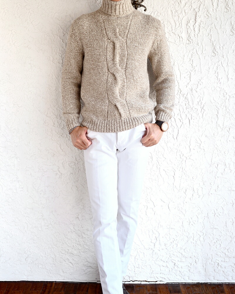 楽天市場】FEDELI フェデーリ ・カシミヤ ローゲージタートルニット