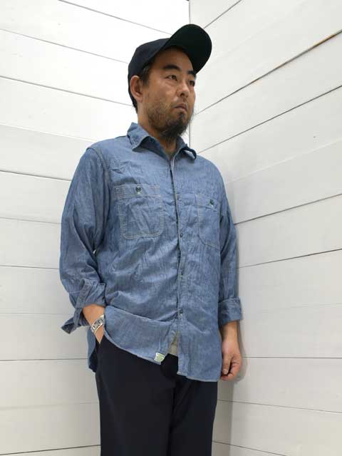 楽天市場】orslow (オアスロウ) シャンブレー ワークシャツ CHAMBRAY