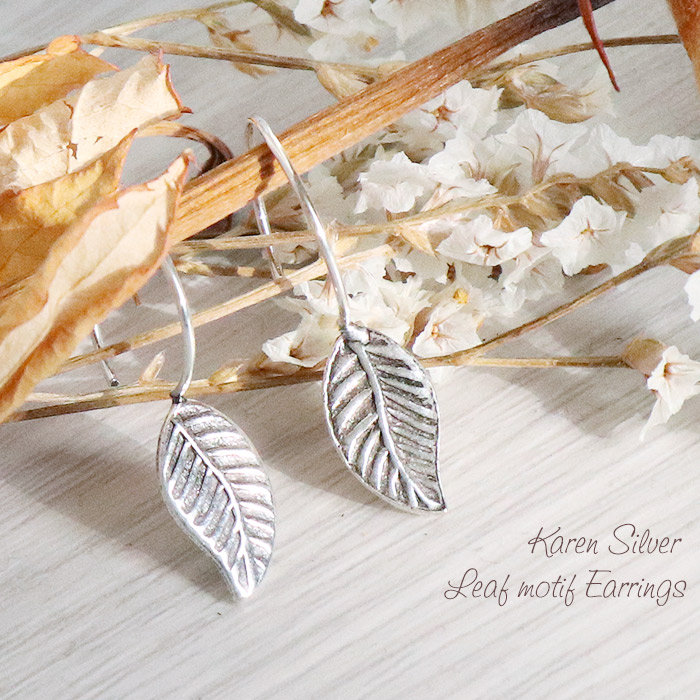 楽天市場】カレンシルバー カレン族 シルバー ピアス リーフ 葉っぱ