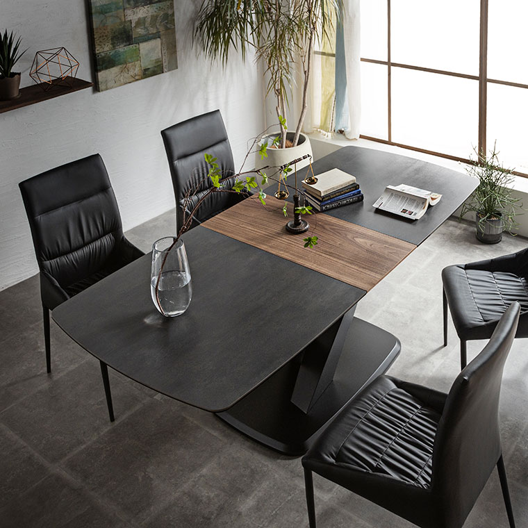 楽天市場】伸長式テーブル 伸長式ダイニングテーブル セラミック