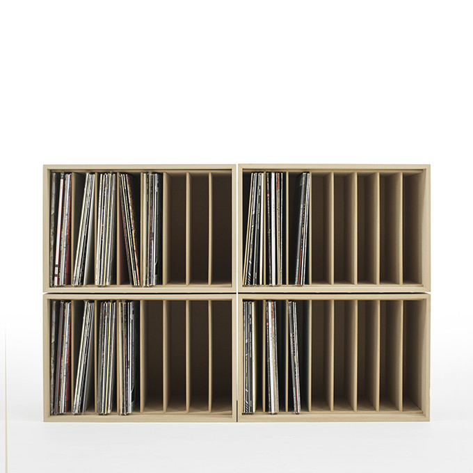 楽天市場】【送料無料】 レコードラック レコード収納 仕切り付き