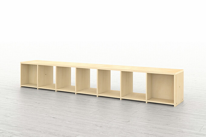 楽天市場】壁一面の本棚 奥行350mm ロータイプ 縦1コマ×横7コマ