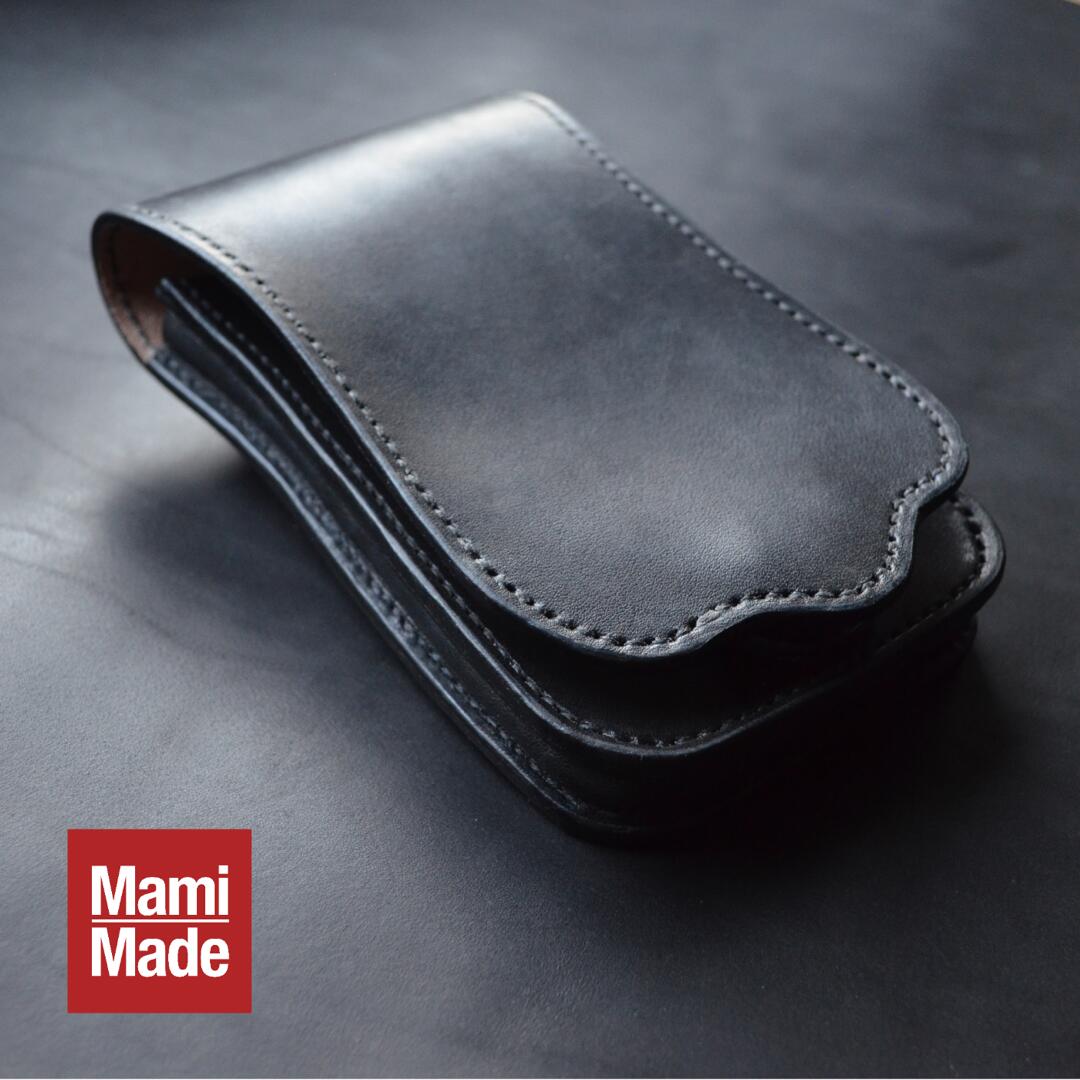 楽天市場】レザー スマホホルダー｜牛革｜MamiMade｜革製スマホケース