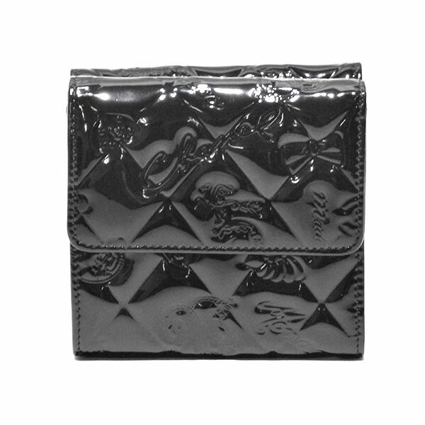 CHANEL ブラック パテントレザー 長財布