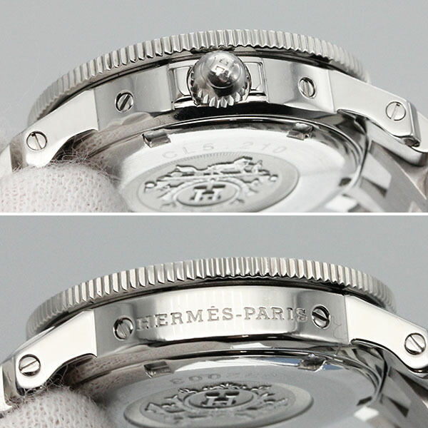 楽天市場】エルメス HERMES クリッパー ダイバー CL5.210 ホワイト文字