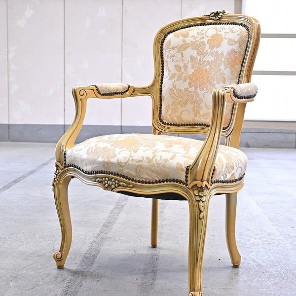 3001【アームチェア】ルイ15世様式 ロココ調 猫足 ヴィンテージ◎ 3001