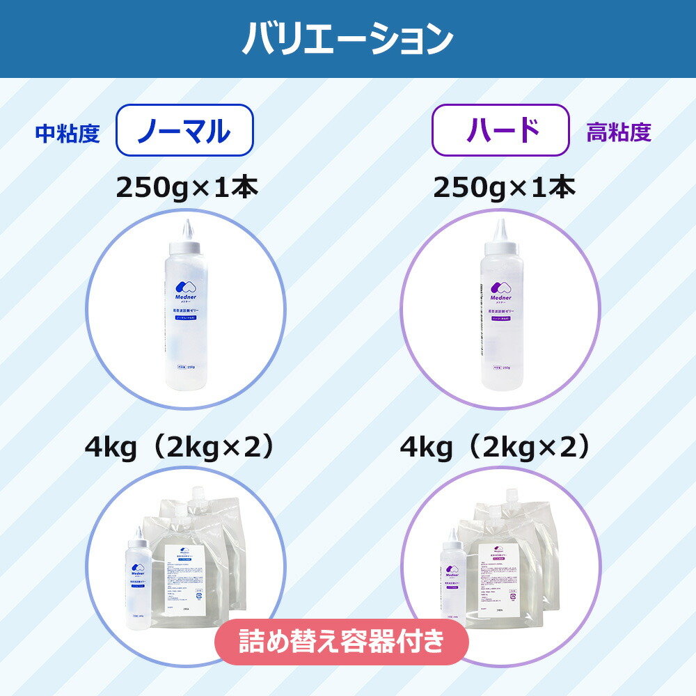 楽天市場】メドナー 超音波ゼリー （ノーマル） 4KG 2KG×2 詰め替え