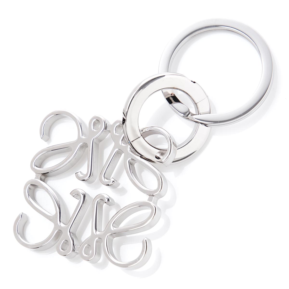 楽天市場】ロエベ LOEWE キーリング バッグチャームシルバーゴールド