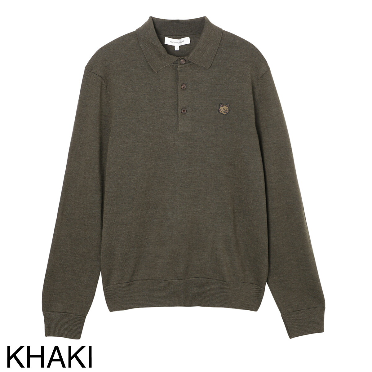 楽天市場】メゾンキツネ MAISON KITSUNE ニット 長袖ポロシャツ メンズ