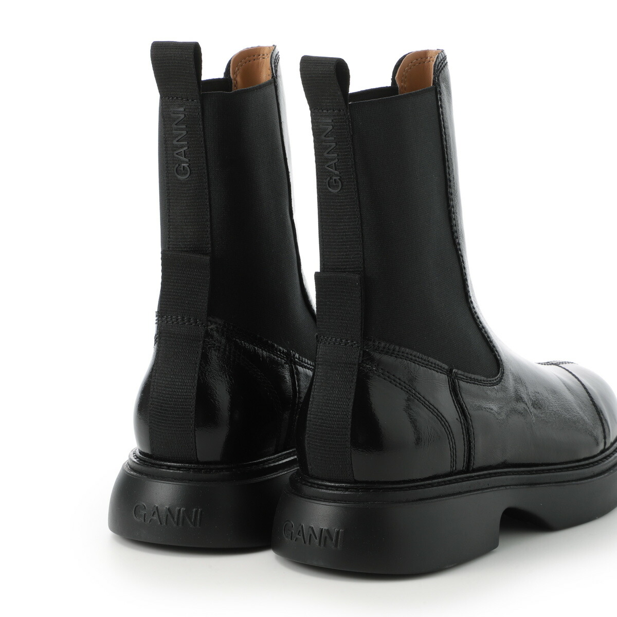 楽天市場】ガニー GANNI チェルシーブーツ ブラック レディース 大きい