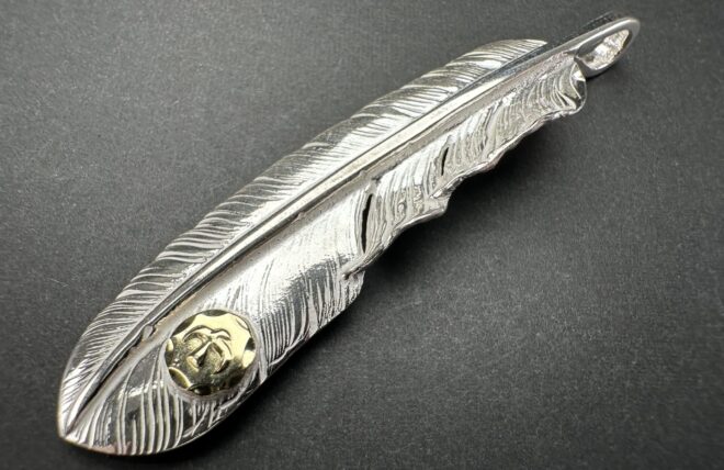 楽天市場】ゴローズ 金メタル付き特大フェザーの通販