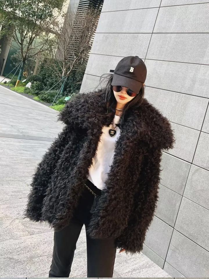 楽天市場】エコぺルファージャケット ファーコート フェイクファー