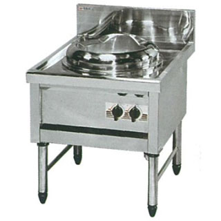 楽天市場】マルゼン ガス式デラックスタイプ中華レンジ 1口レンジ MR