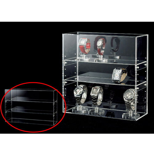 楽天市場】陳列ケース 片面上下引き戸付きW45cm 61-156-7-2 【 演出