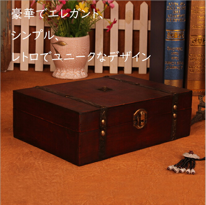 楽天市場】ヴィンテージ木製ジュエリー収納ボックス レトロな