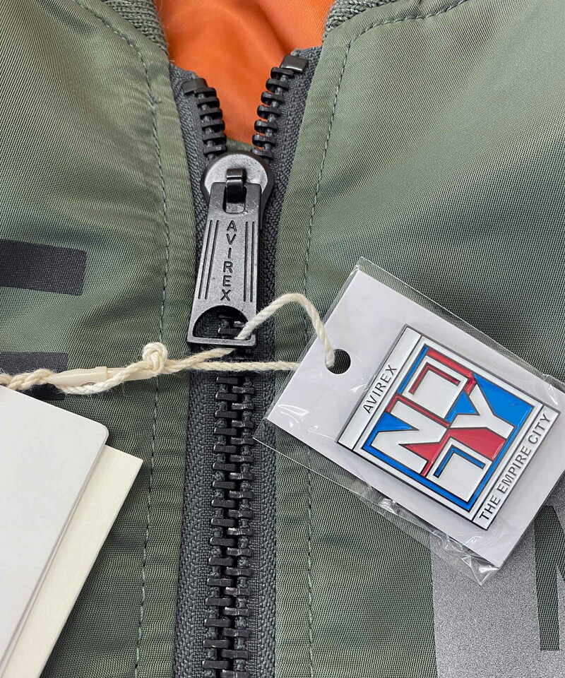 楽天市場】送料無料 AVIREX アヴィレックス MA1 -REFLECT STENCIL