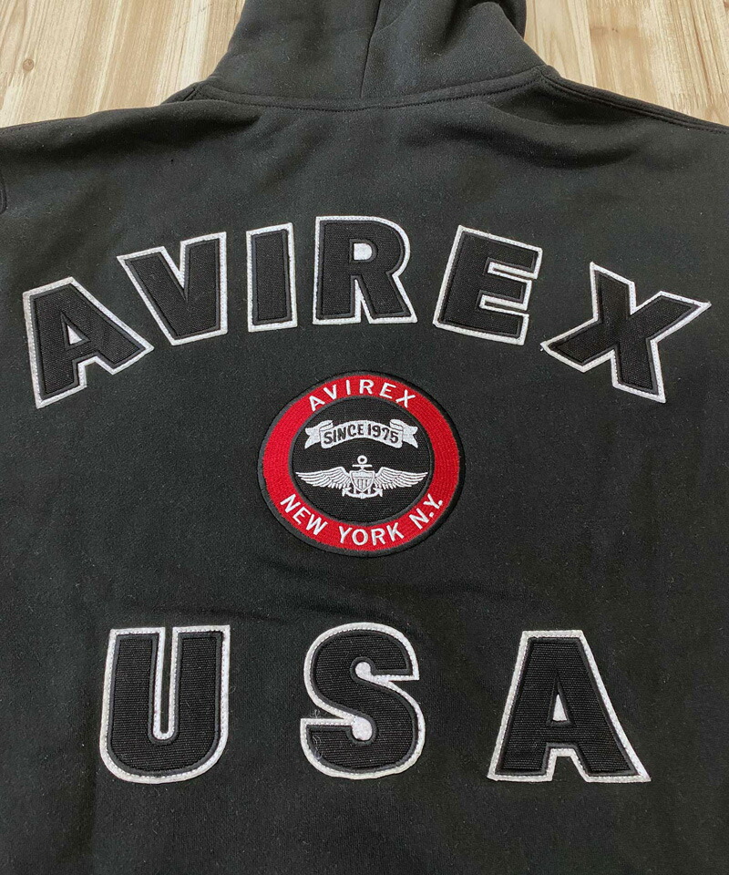 楽天市場】送料無料 AVIREX アヴィレックス バーシティ ロゴ