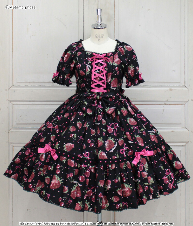 楽天市場】メタモルフォーゼ Lady Fruit 半袖ワンピース【2サイズ展開