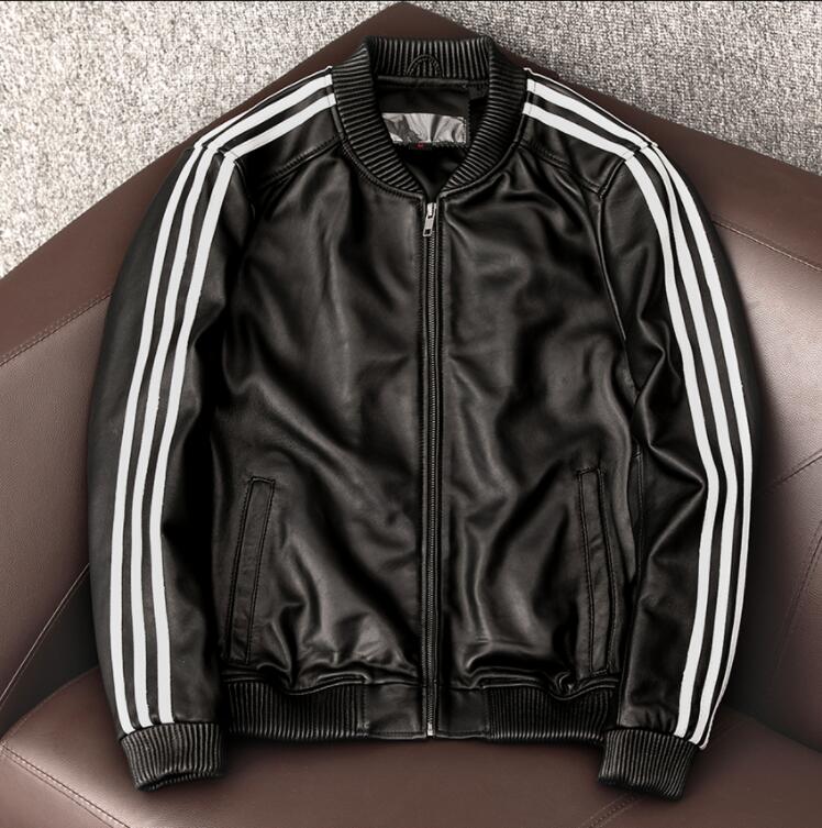 楽天市場】レザージャケット 上品 本革 羊革 サイドライン ライダース