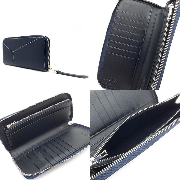 楽天市場】【緑屋質屋】ロエベ パズル ステッチ オープン ウォレット