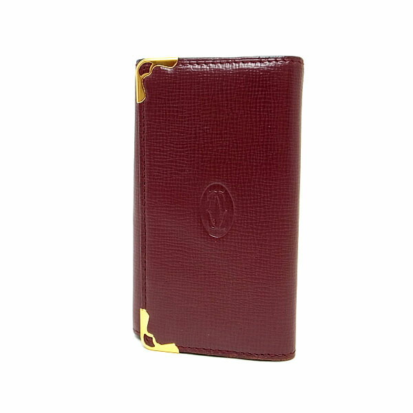 楽天市場】【緑屋質屋】カルティエ 6本用 キーケース ボルドー【中古