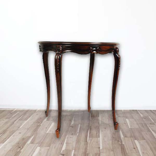 楽天市場】丸 テーブル 猫足 75cm アンティーク調 マホガニー 輸入家具