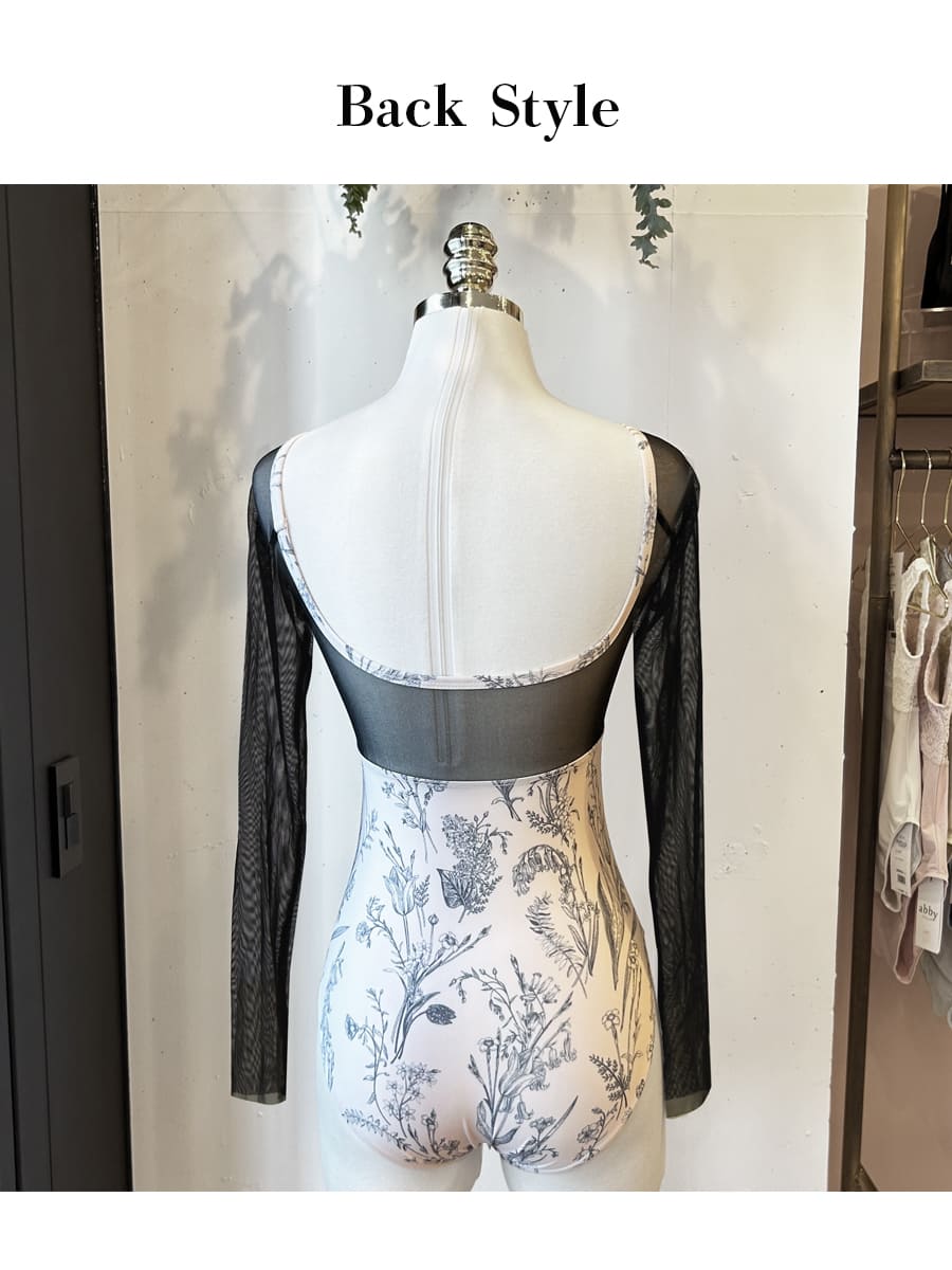 楽天市場】＜abbyバレエレオタード＞ジゼル・フラワー柄レオタード