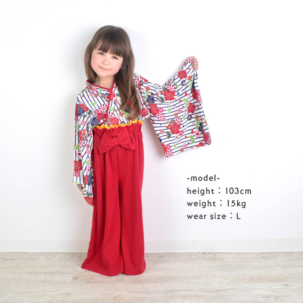 楽天市場】袴 セットアップ 定番 90 100 110 120 女の子 女児 ガールズ