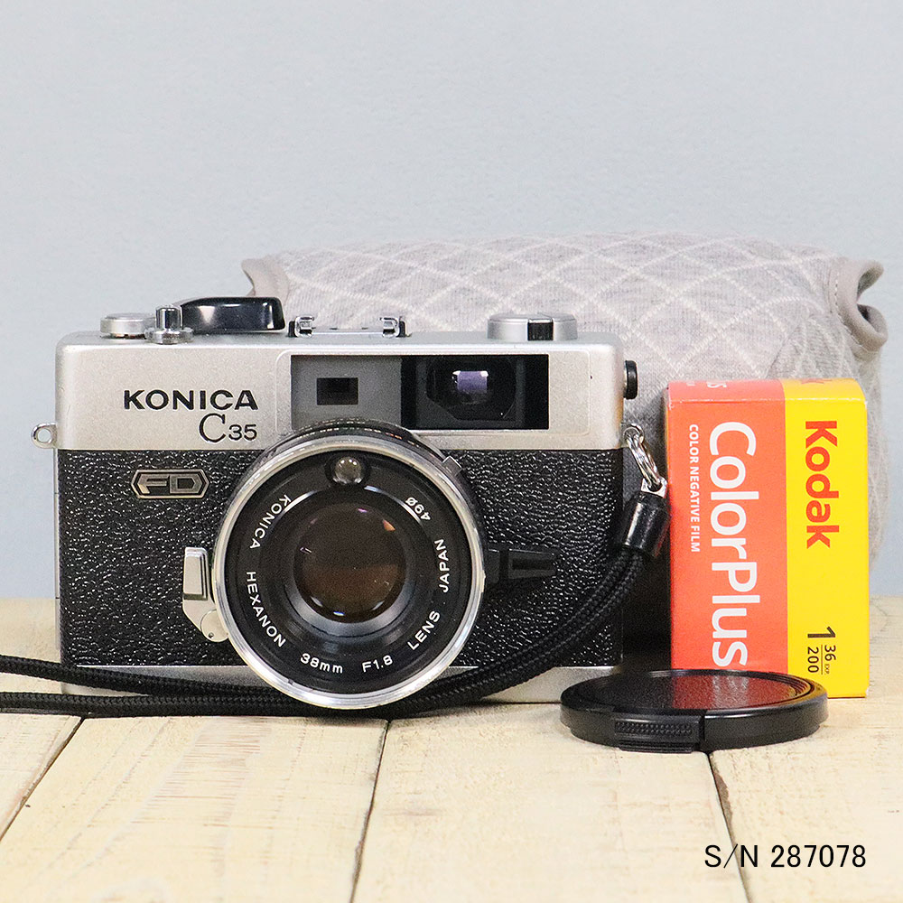 楽天市場】【整備済】【保証付 】 コニカ KONICA C35 FD S/N 287078