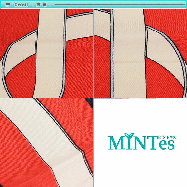 楽天市場】Hermes エルメス カレ 90 スカーフ レッド×ネイビー系 赤 紺