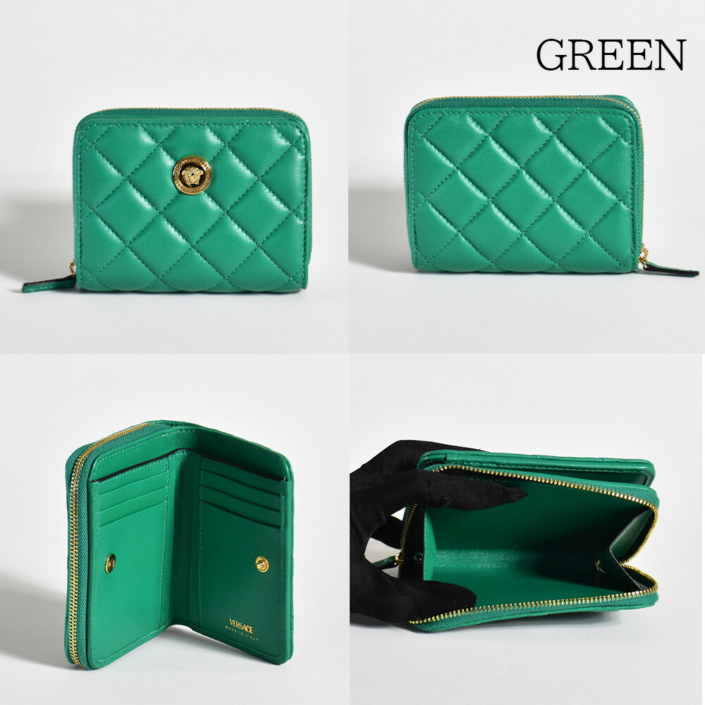 楽天市場】ヴェルサーチ 財布 二つ折り レディース ラウンドジップ