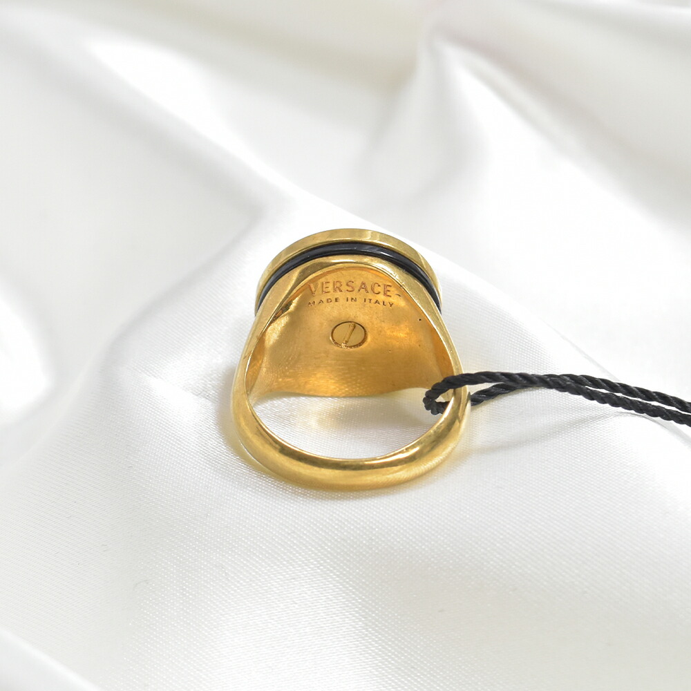 楽天市場】ヴェルサーチ 指輪 リング メンズ ゴールド ブラック