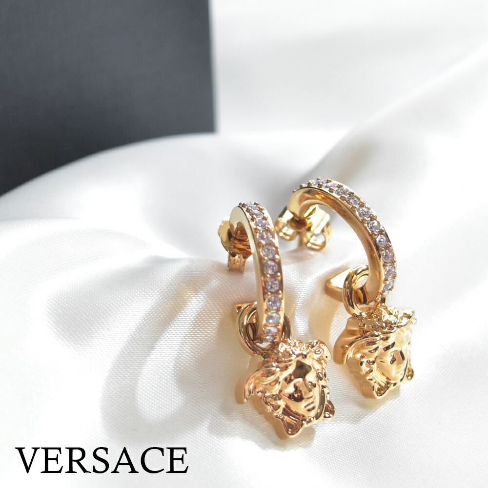 楽天市場】ヴェルサーチ ピアス クリスタル ラ メドゥーサ フープ