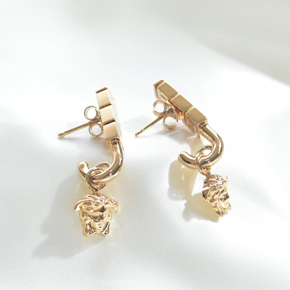 楽天市場】ヴェルサーチ ピアス ゴールド メデューサ グレカ ドロップ