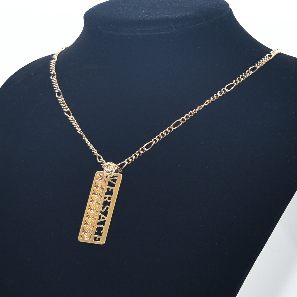 楽天市場】VERSACE ネックレス ゴールド ロゴ チェーン メンズ