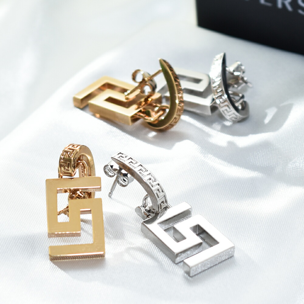 楽天市場】ヴェルサーチ ピアス ゴールド グレカ グリーク メンズ