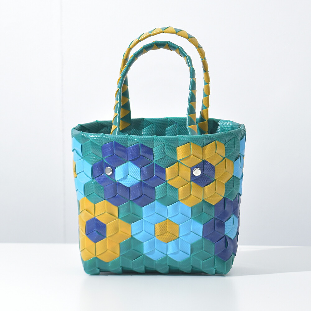 楽天市場】マルニ 花柄ミニバスケット かごバッグ レディース