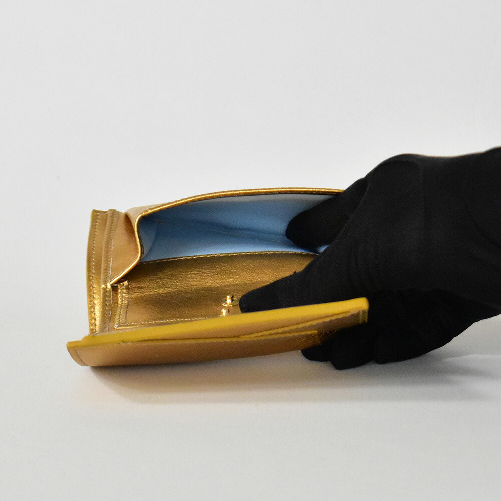 楽天市場】マルニ 財布 二つ折り財布 レディース シルバー ゴールド 本