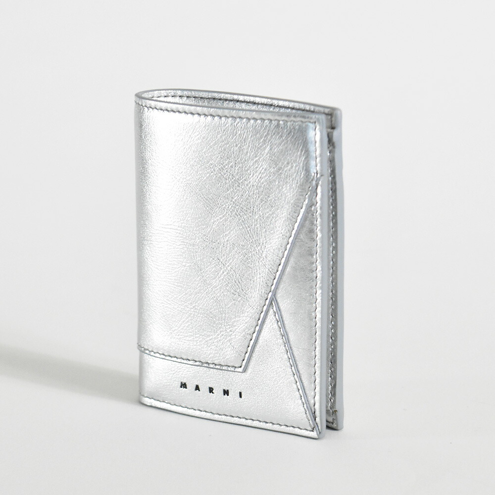 楽天市場】マルニ 財布 二つ折り財布 レディース シルバー ゴールド 本