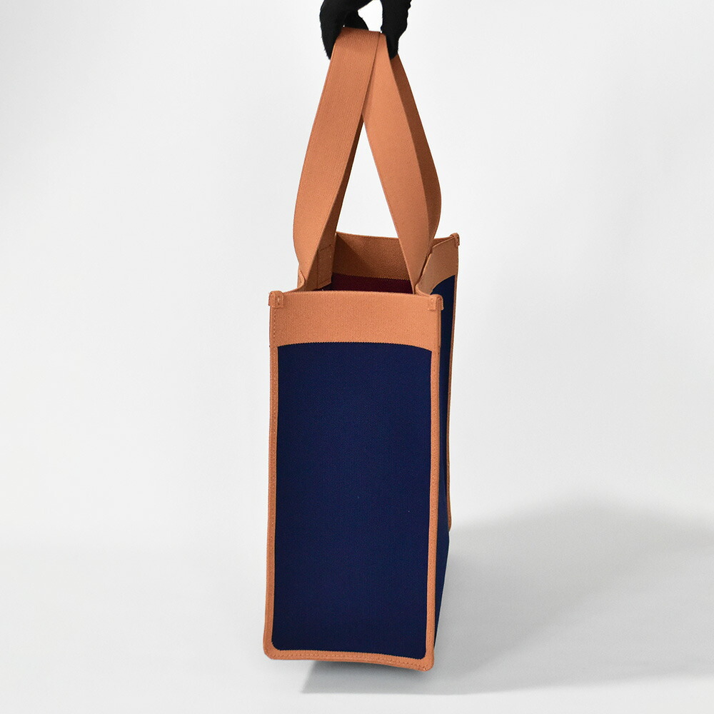 楽天市場】マルニ トートバッグ ネイビー ジャガード ロゴ ポーチ付き